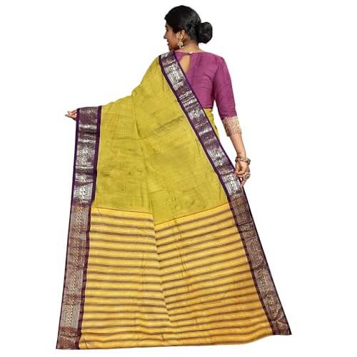 Ta la hi Collections Women's Saree, Silk Saree, Indian Traditional Silk Saree for Women, Festival Saree, Wedding Gift Sari -Mustard Yellow/Talahi Collections