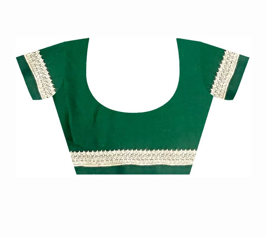 Ta la hi Collections Indian Traditional Raw Silk Saree for Women, Party Wear Women's Saree with Blouse Piece-Green/Talahi Collections