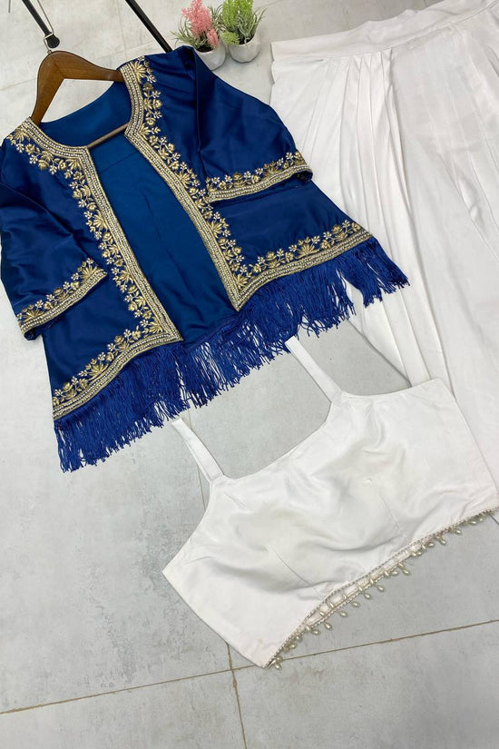 Pakistani ready to wear collection with embroidery sequins work top-pant with dupatta