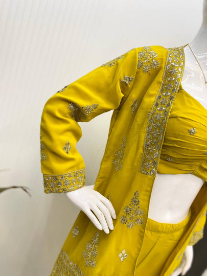Presenting new Pakistani ready to wear collection sequins work top-pant with dupatta