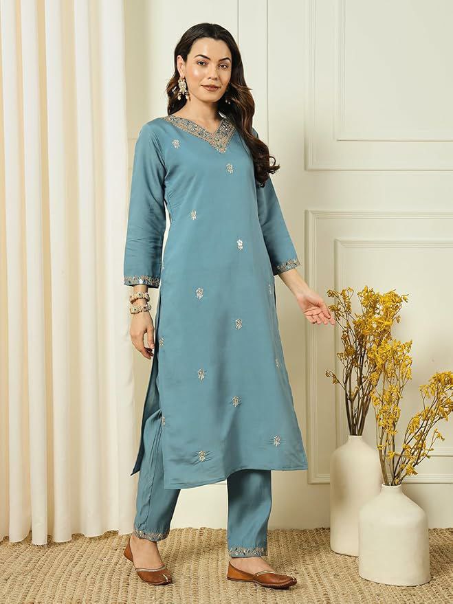Presenting new Pakistani ready to wear collection with sequins work top-pant with dupatta