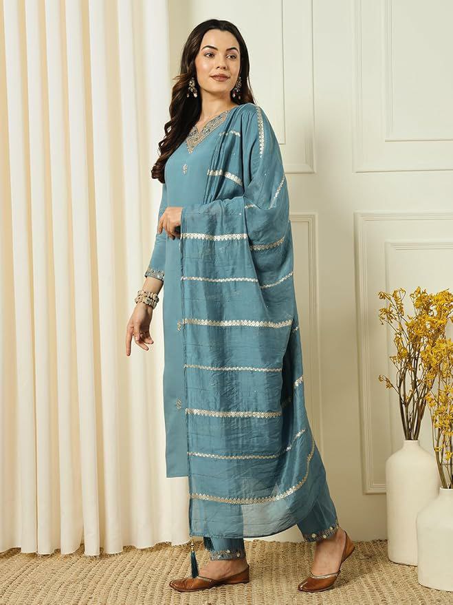Presenting new Pakistani ready to wear collection with sequins work top-pant with dupatta