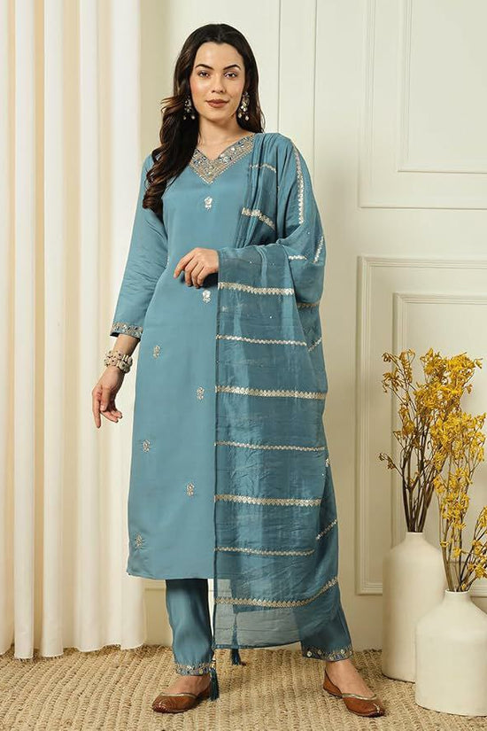 Presenting new Pakistani ready to wear collection with sequins work top-pant with dupatta