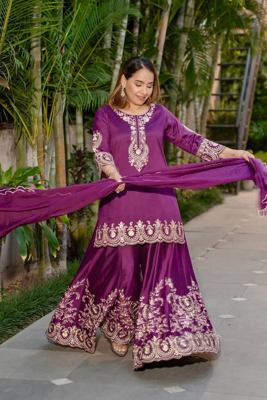 Ivory White Golden Embroidered Anarkali Set with Dupatta
