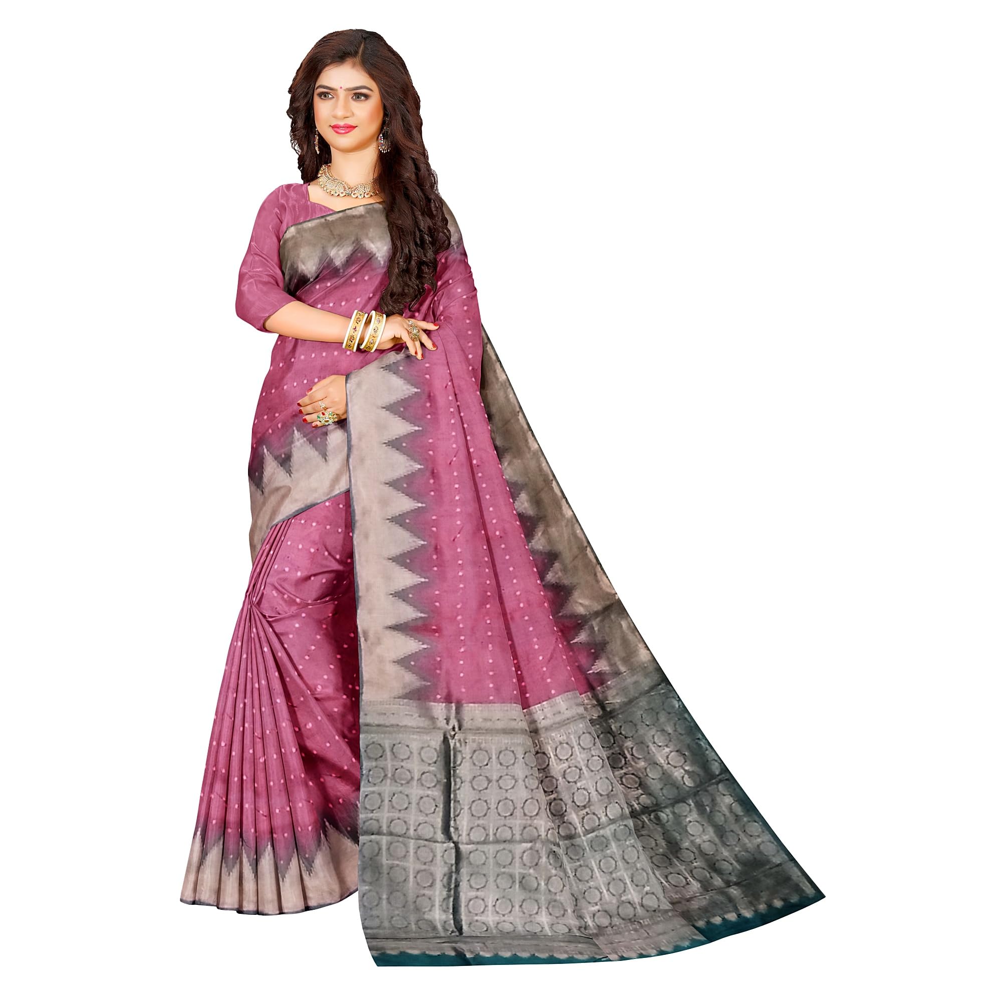 View details for Ta la hi Collections Indian Traditional Silk Saree for Women with running Blouse Piece-Wine Ta la hi Collections Indian Traditional Silk Saree for Women with running Blouse Piece-Wine/Talahi Collections