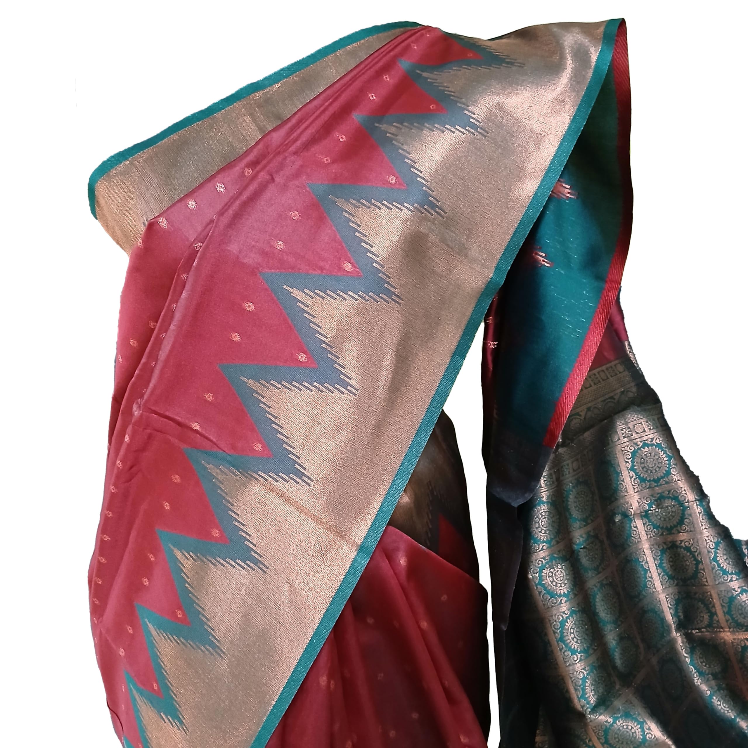 View details for Ta la hi Collections Indian Traditional Silk Saree for Women with running Blouse Piece-Wine Ta la hi Collections Indian Traditional Silk Saree for Women with running Blouse Piece-Wine/Talahi Collections