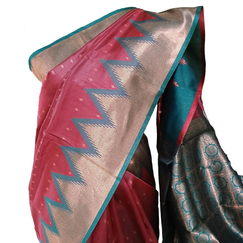 View details for Ta la hi Collections Indian Traditional Silk Saree for Women with running Blouse Piece-Wine Ta la hi Collections Indian Traditional Silk Saree for Women with running Blouse Piece-Wine/Talahi Collections