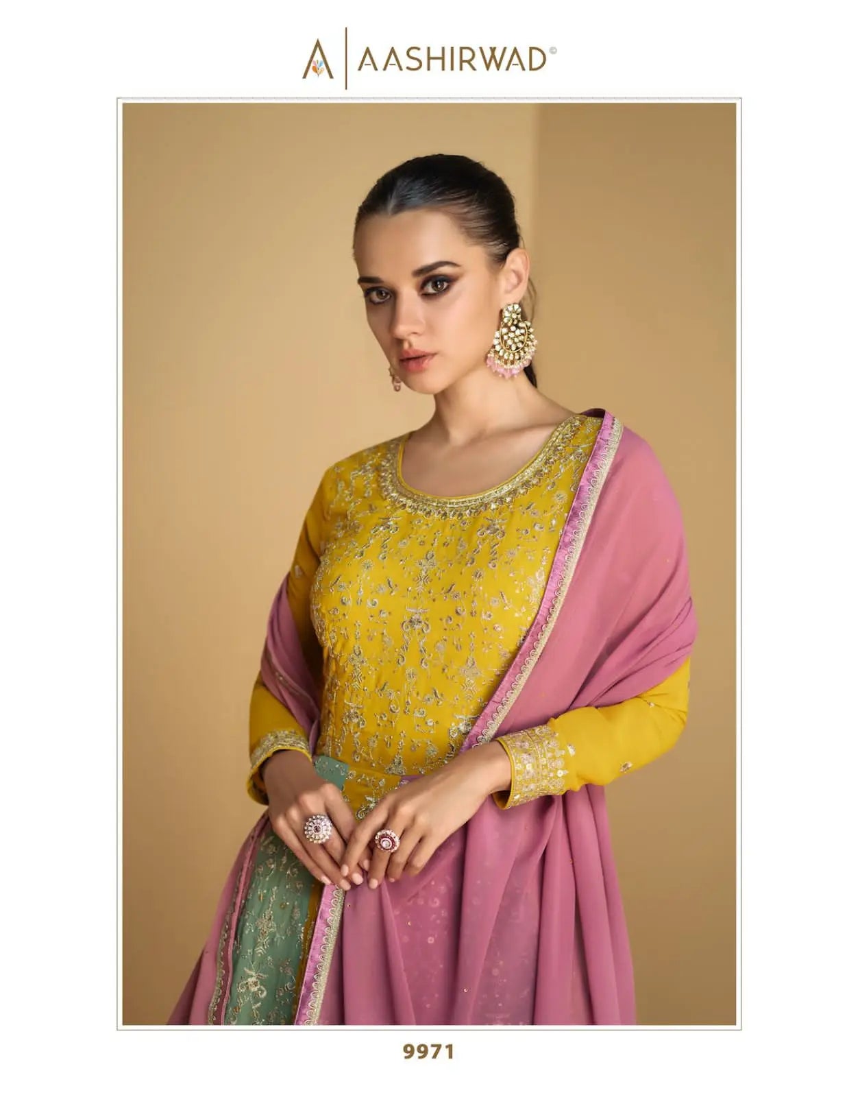 Indian Ethnic Wear Pure Rayon Fabric Anarkali Gowns Style Foil Print Kurtis with Plus Size Available for Indian Pakistani Women/Talahi Collections