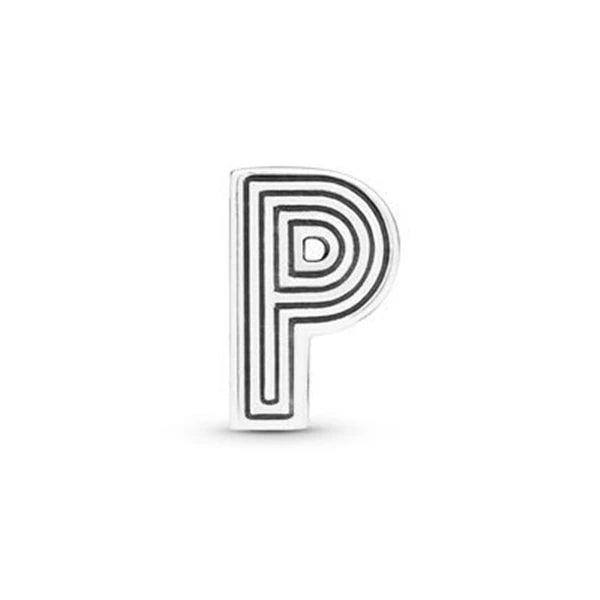 New Original 925 Sterling Silver Alphabet Clip Stopper Charm Beads Fit Pan Brand Reflections Bracelet DIY Women Jewelry/Talahi Collections