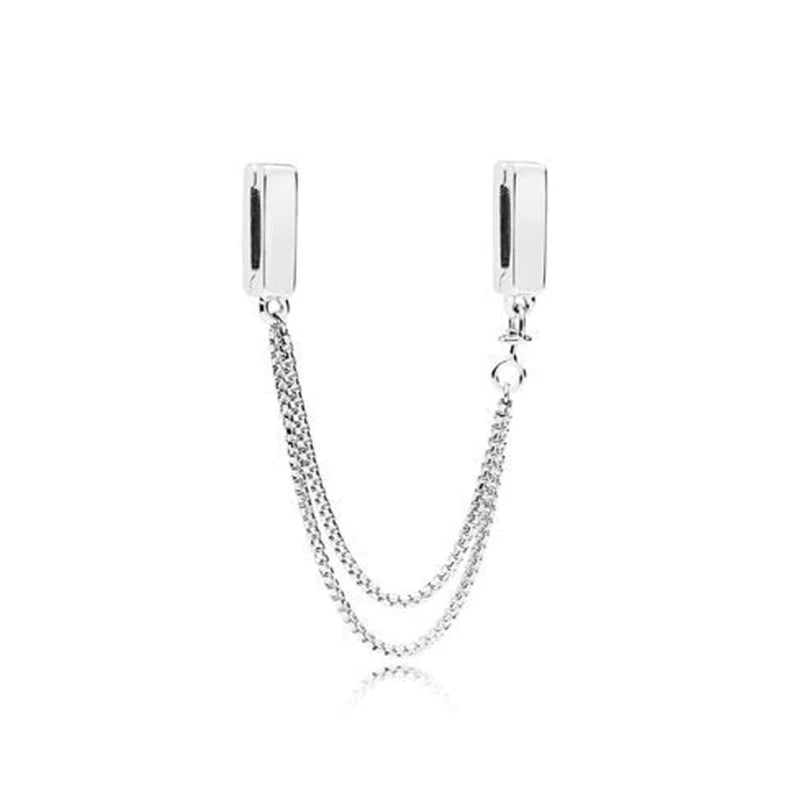 New Original 925 Sterling Silver Alphabet Clip Stopper Charm Beads Fit Pan Brand Reflections Bracelet DIY Women Jewelry/Talahi Collections