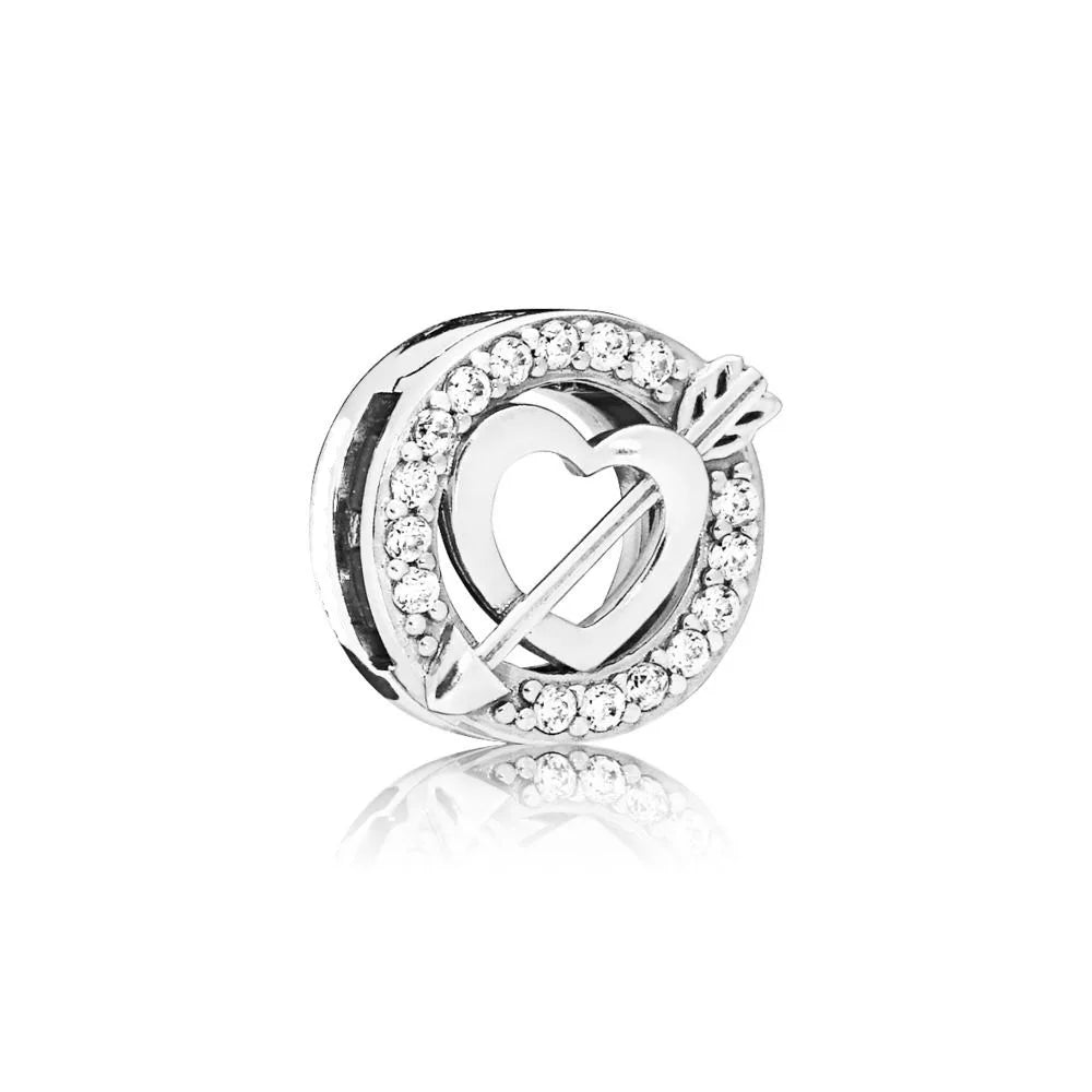 New Original 925 Sterling Silver Alphabet Clip Stopper Charm Beads Fit Pan Brand Reflections Bracelet DIY Women Jewelry/Talahi Collections