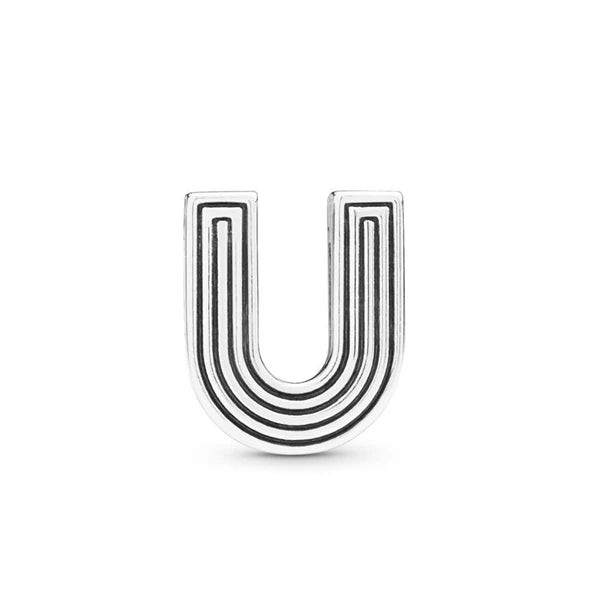 New Original 925 Sterling Silver Alphabet Clip Stopper Charm Beads Fit Pan Brand Reflections Bracelet DIY Women Jewelry/Talahi Collections