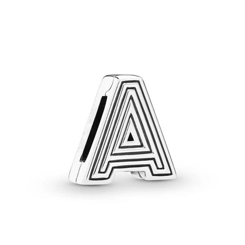 New Original 925 Sterling Silver Alphabet Clip Stopper Charm Beads Fit Pan Brand Reflections Bracelet DIY Women Jewelry/Talahi Collections