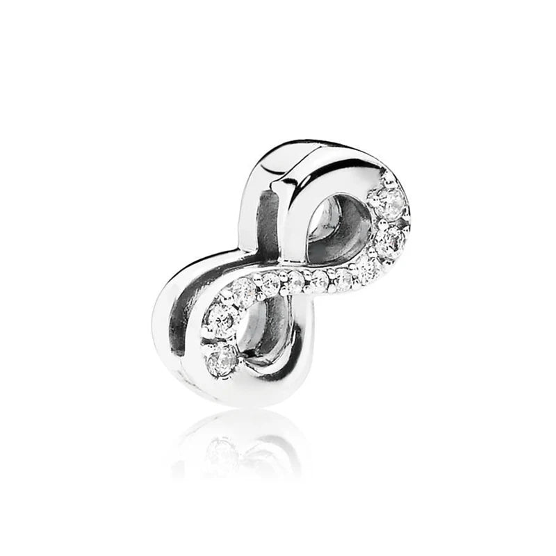 New Original 925 Sterling Silver Alphabet Clip Stopper Charm Beads Fit Pan Brand Reflections Bracelet DIY Women Jewelry/Talahi Collections
