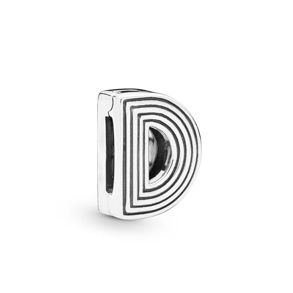 New Original 925 Sterling Silver Alphabet Clip Stopper Charm Beads Fit Pan Brand Reflections Bracelet DIY Women Jewelry/Talahi Collections