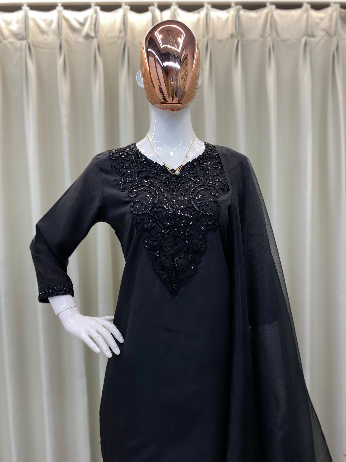 Pakistani Readymade Kurta with palazzo and Dupatta Set Salwar kameez