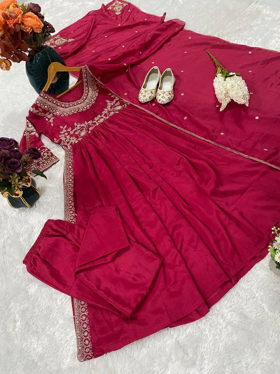 Pakistani Readymade Kurta with palazzo and Dupatta Set Salwar kameez