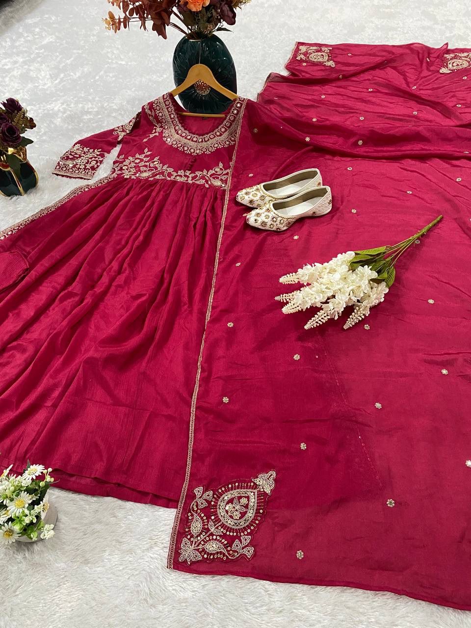 Pakistani Readymade Kurta with palazzo and Dupatta Set Salwar kameez