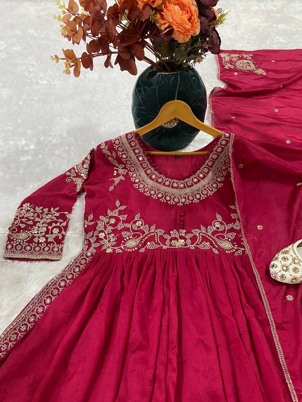 Pakistani Readymade Kurta with palazzo and Dupatta Set Salwar kameez