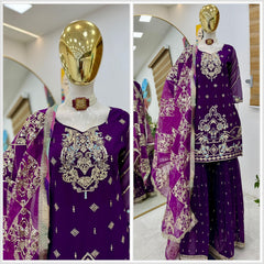 Pakistani Readymade Kurta with palazzo and Dupatta Set Salwar kameez