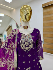 Pakistani Readymade Kurta with palazzo and Dupatta Set Salwar kameez