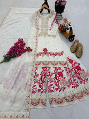 Pakistani Readymade Kurta with palazzo and Dupatta Set Salwar kameez