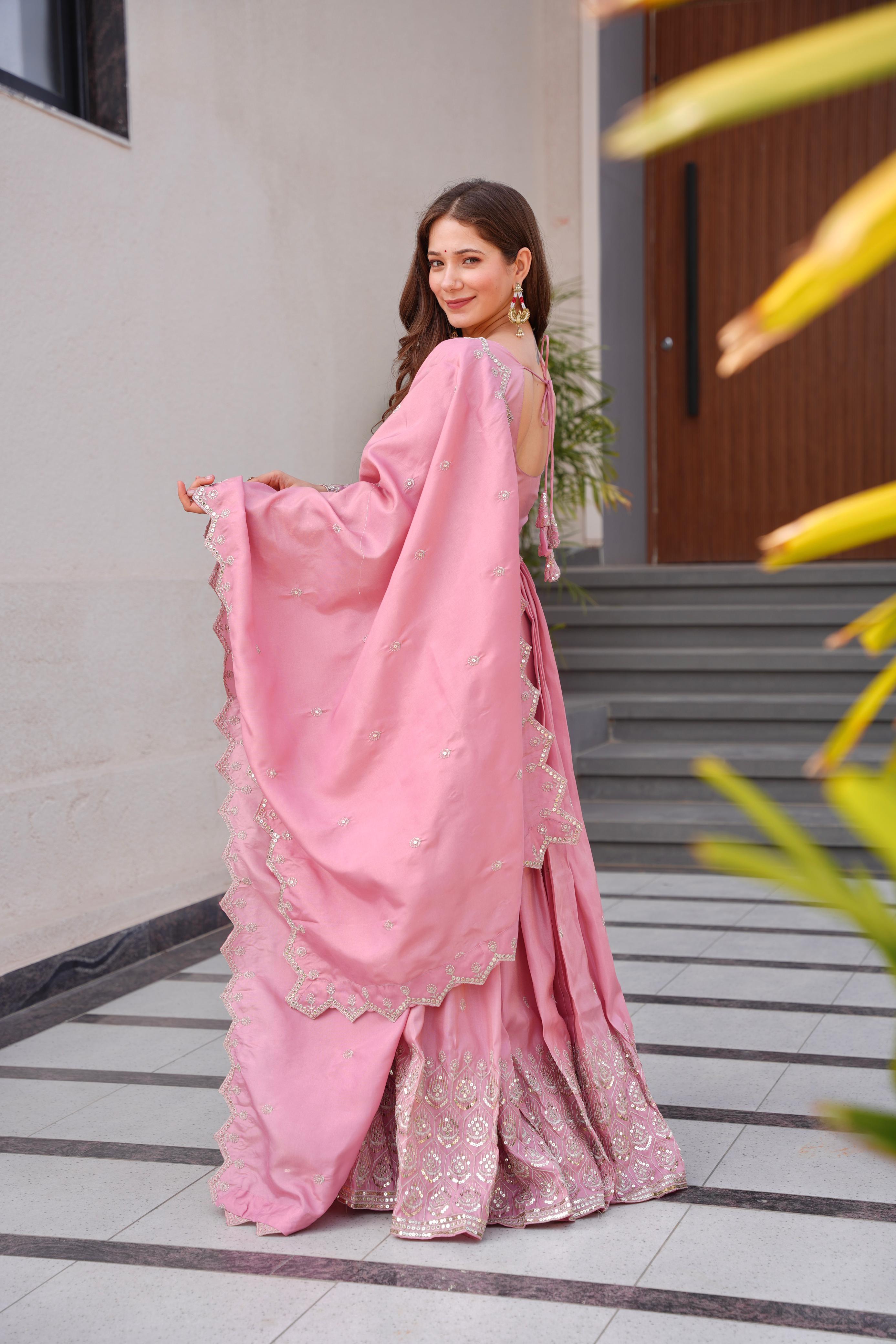 Anarkali with dupatta