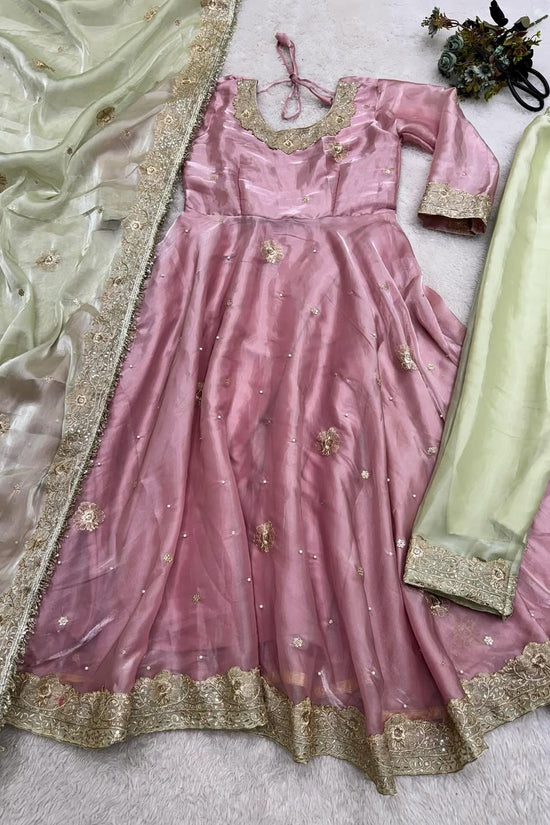 Pakistani Readymade Kurta with palazzo and Dupatta Set Salwar kameez
