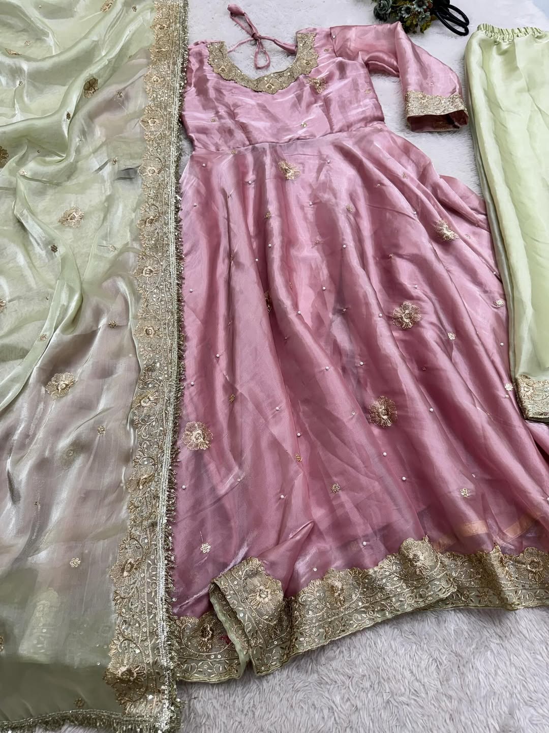 Pakistani Readymade Kurta with palazzo and Dupatta Set Salwar kameez