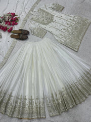 Pakistani Readymade Kurta with palazzo and Dupatta Set Salwar kameez