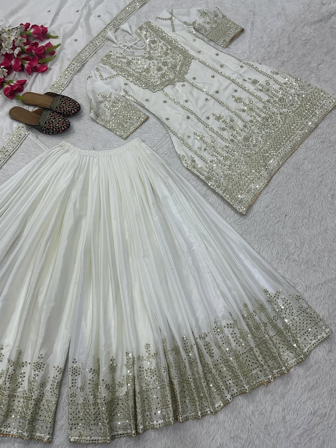 Pakistani Readymade Kurta with palazzo and Dupatta Set Salwar kameez