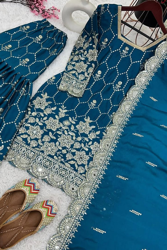Pakistani Readymade Kurta with palazzo and Dupatta Set Salwar kameez