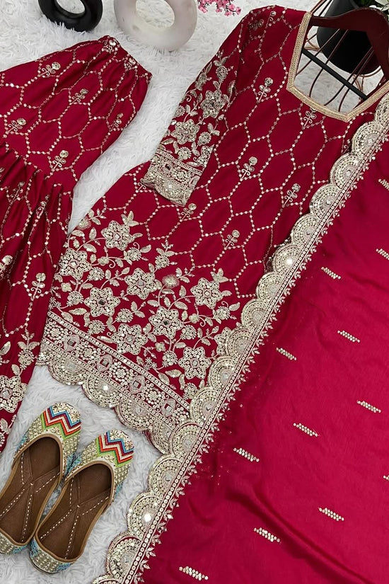 Pakistani Readymade Kurta with palazzo and Dupatta Set Salwar kameez