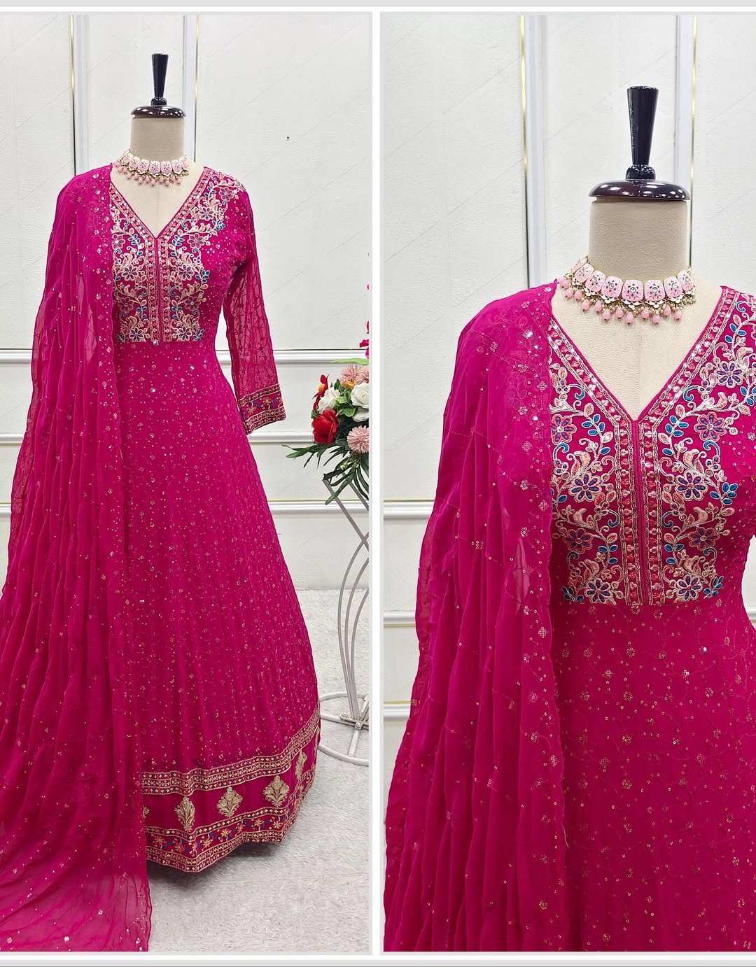 Pakistani Readymade Kurta with palazzo and Dupatta Set Salwar kameez