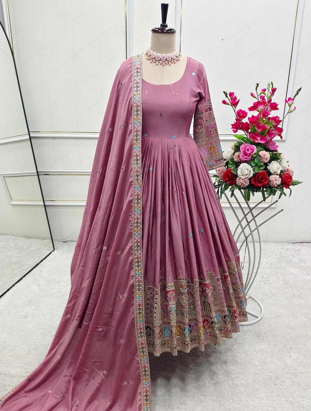 Pakistani Readymade Kurta with palazzo and Dupatta Set Salwar kameez
