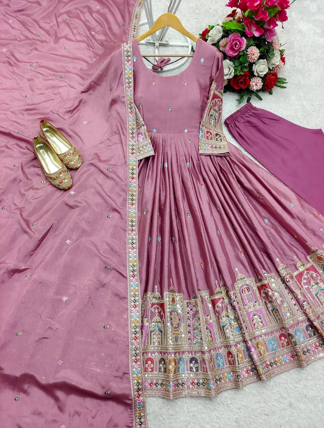 Pakistani Readymade Kurta with palazzo and Dupatta Set Salwar kameez