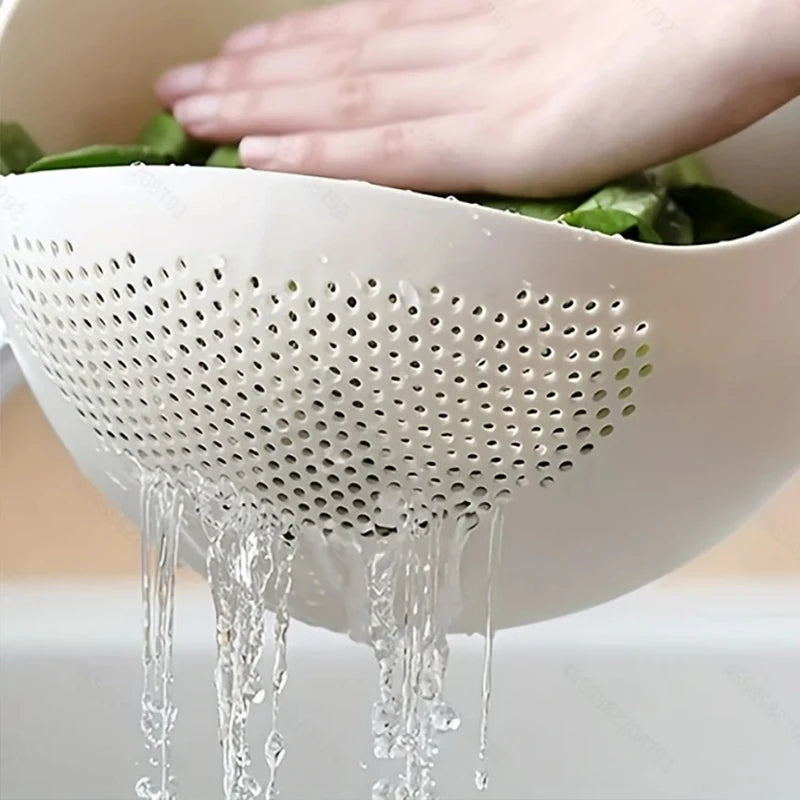 Rice Drain Basket Rice Filter Fruit and Vegetable Drain Sieve Kitchen Supplies Small Tools Multi-Purpose/Talahi Collections