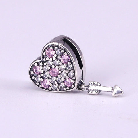 New Original 925 Sterling Silver Alphabet Clip Stopper Charm Beads Fit Pan Brand Reflections Bracelet DIY Women Jewelry/Talahi Collections