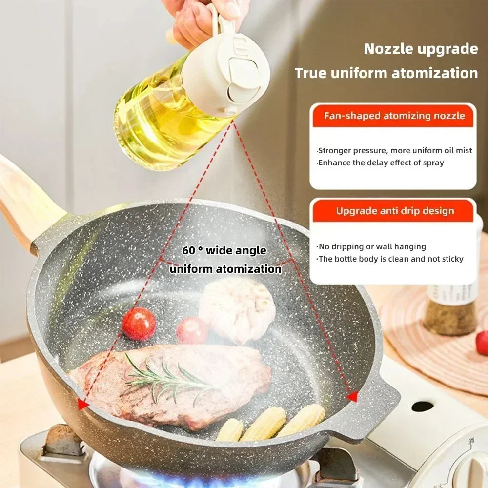Kitchen Olive Oil Dispenser Oil Spray Bottle Automatic Dispenser 470ML Oil Sprayer for Cooking Kitchen Salad Barbecue BBQ Baking/Talahi Collections