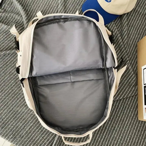 A Load Of Multi-pocket Men and Women Universal Nylon Large-capacity Leisure Simple Schoolbag Insert Buckle Computer Backpack/Talahi Collections