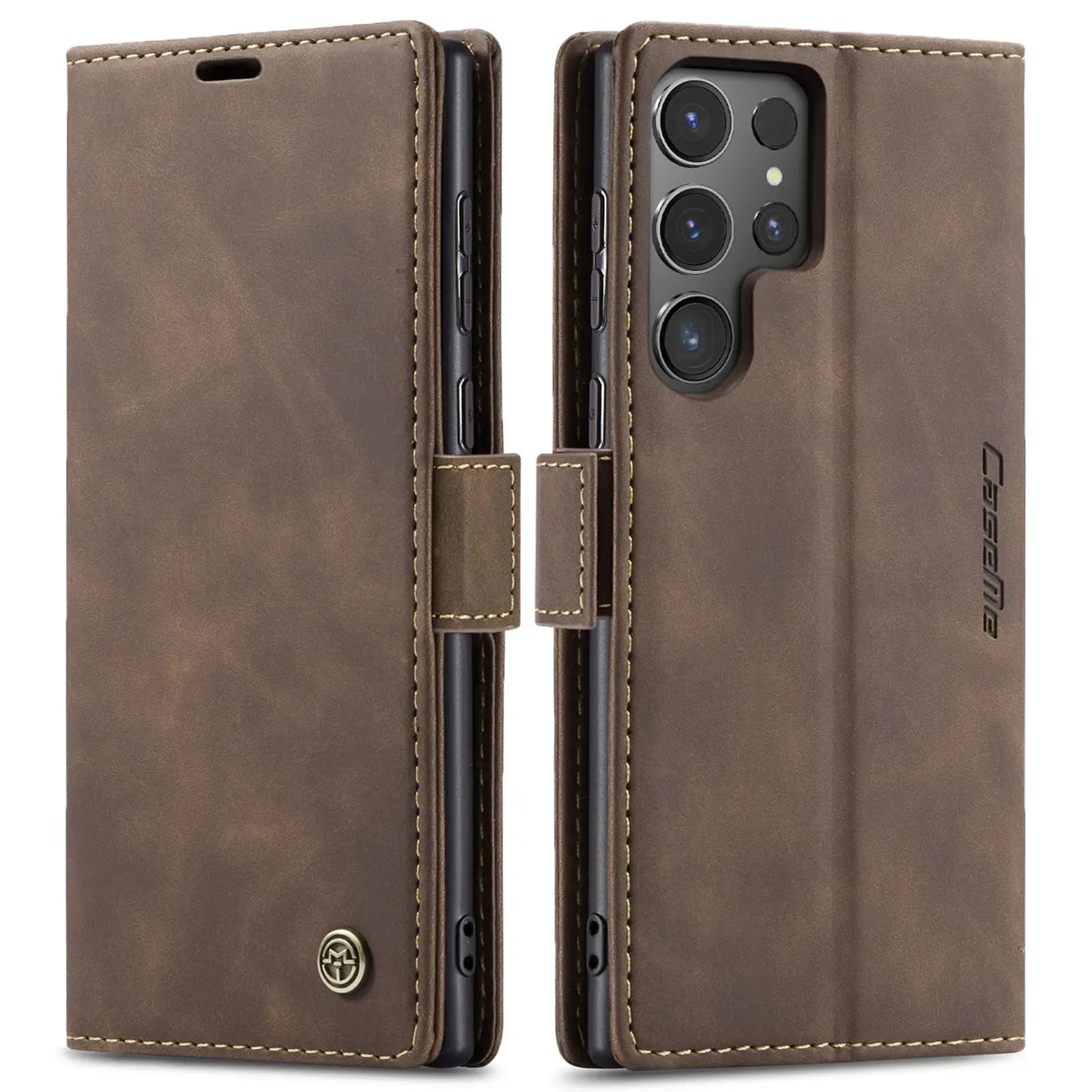 Flip Wallet Case for Samsung Galaxy S24 Ultra S24 Plus S24, Leather Magnetic Folio Cover with Card Holder Shockproof Phone Cases/Talahi Collections