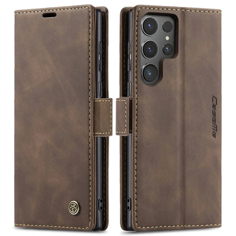 Flip Wallet Case for Samsung Galaxy S24 Ultra S24 Plus S24, Leather Magnetic Folio Cover with Card Holder Shockproof Phone Cases/Talahi Collections