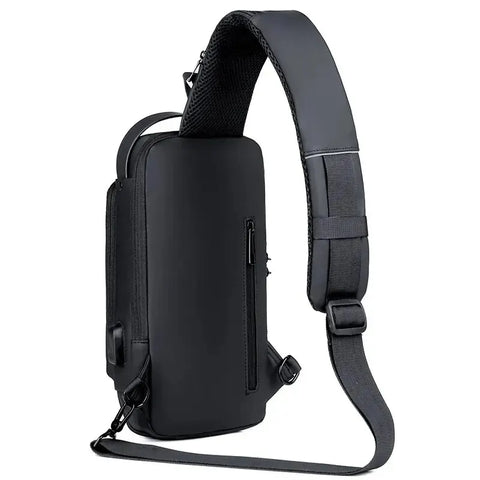 Men Anti Theft Chest Bag Shoulder Bags USB Charging Crossbody Package School Short Trip Messengers Bags Men's Oxfor/Talahi Collections