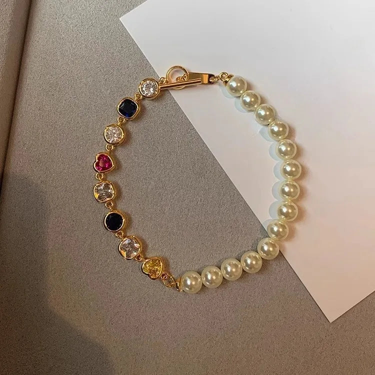 New 925 Sterling Silver Treasure Blue Purple Stone Bracelet Bangle For Woman Girl Fashion Jewelry Gift Dropship Wholesale/Talahi Collections
