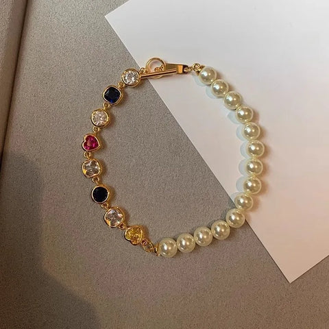 New 925 Sterling Silver Treasure Blue Purple Stone Bracelet Bangle For Woman Girl Fashion Jewelry Gift Dropship Wholesale/Talahi Collections