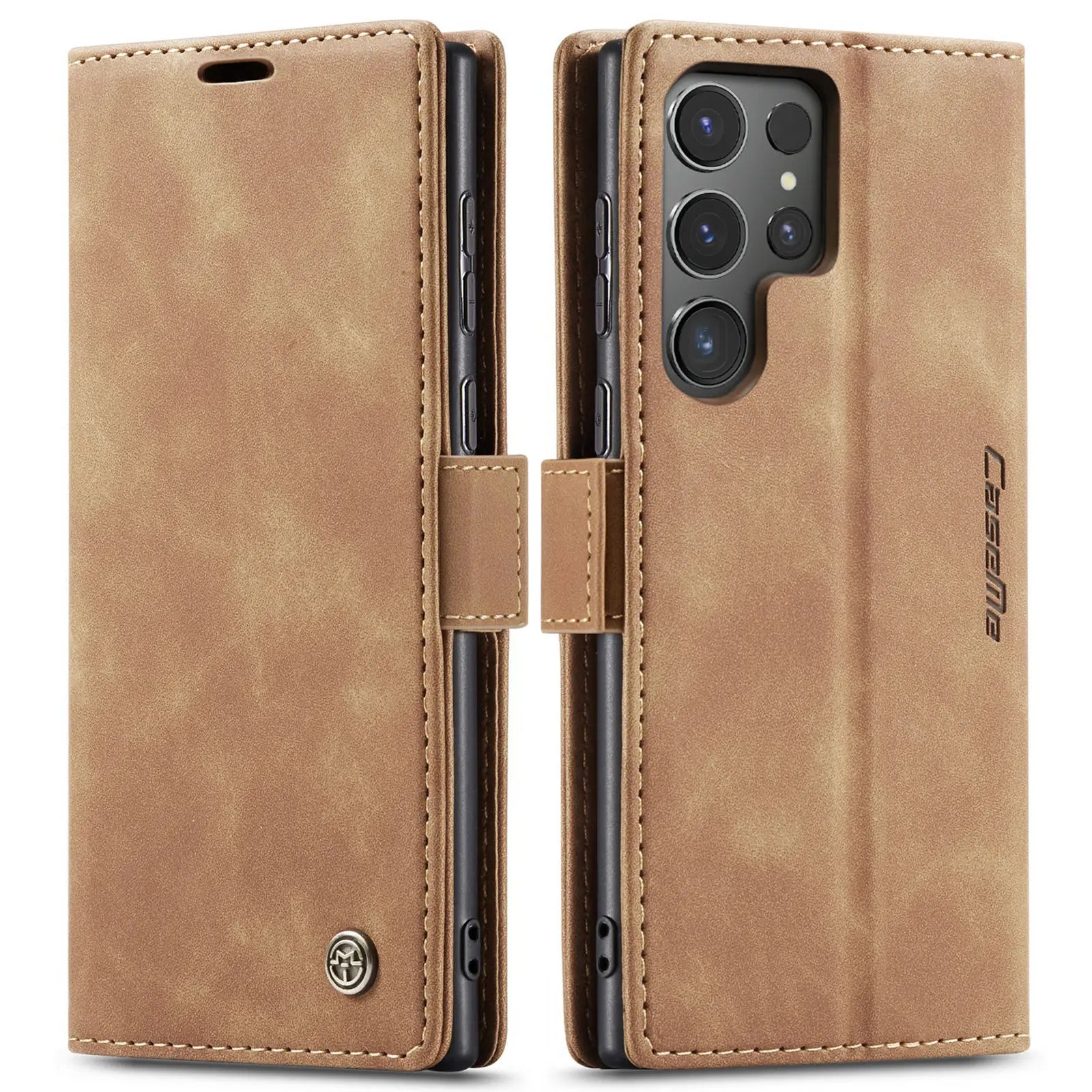 Flip Wallet Case for Samsung Galaxy S24 Ultra S24 Plus S24, Leather Magnetic Folio Cover with Card Holder Shockproof Phone Cases/Talahi Collections