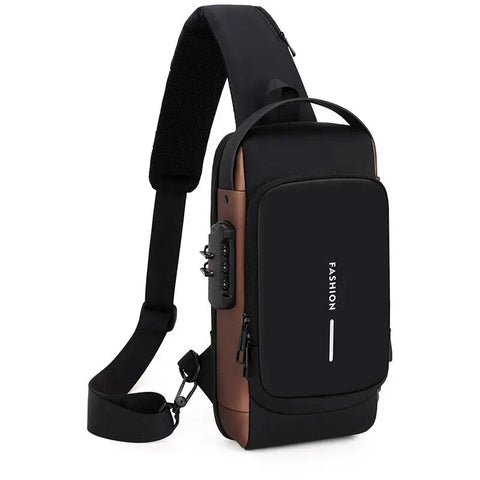 Men Anti Theft Chest Bag Shoulder Bags USB Charging Crossbody Package School Short Trip Messengers Bags Men's Oxfor/Talahi Collections