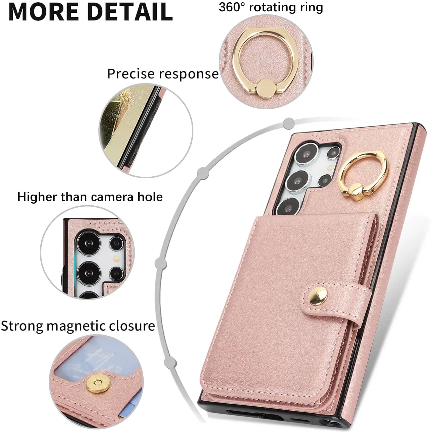 for Samsung Galaxy S24/S23/S22 Ultra/S23 FE/Note 20 Ultra 5G Case with Card Holder,Wallet Case Flip Folio Book PU Leather Cover/Talahi Collections