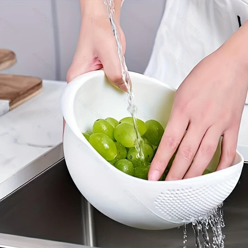 Rice Drain Basket Rice Filter Fruit and Vegetable Drain Sieve Kitchen Supplies Small Tools Multi-Purpose/Talahi Collections