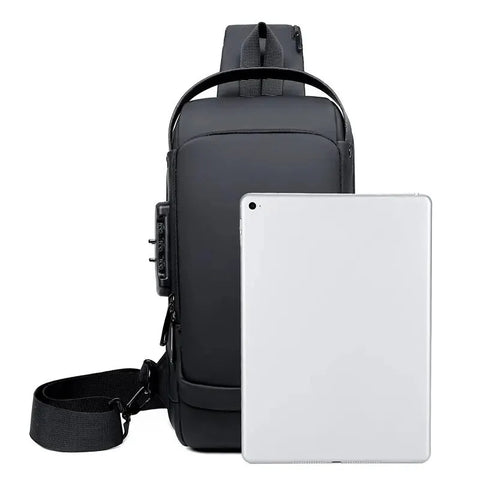Men Anti Theft Chest Bag Shoulder Bags USB Charging Crossbody Package School Short Trip Messengers Bags Men's Oxfor/Talahi Collections